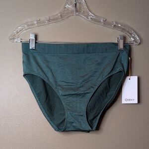 NWT Quince green High-Waisted Brief size Large smoothing seamless intimates (3)